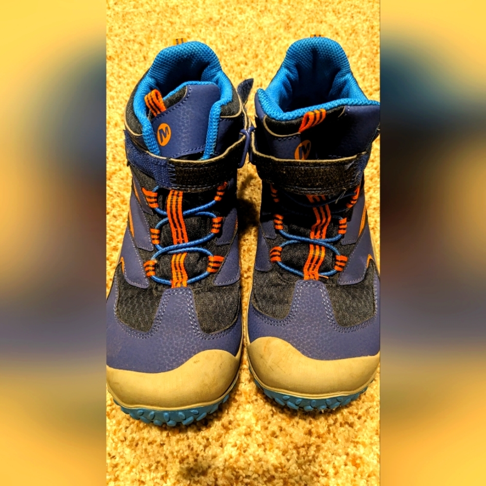 Merrell kids hiking boots boys 6.5